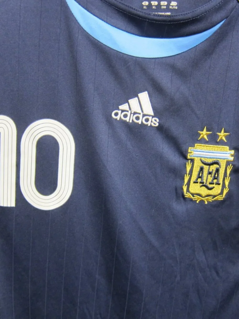 Adidas #10 Juan Roman Riquelme Argentina Reissue 2006 Away Mens XL Soccer Jersey